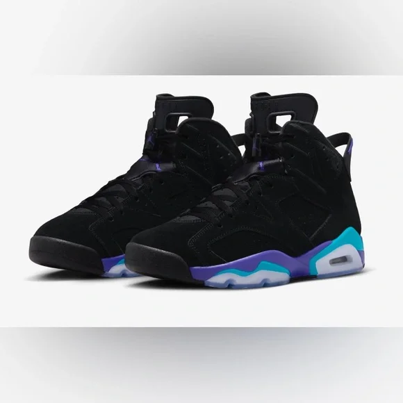 NIB Air Jordan Retro Black/Purple/Blue